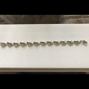 Sterling silver dolphin link bracelet